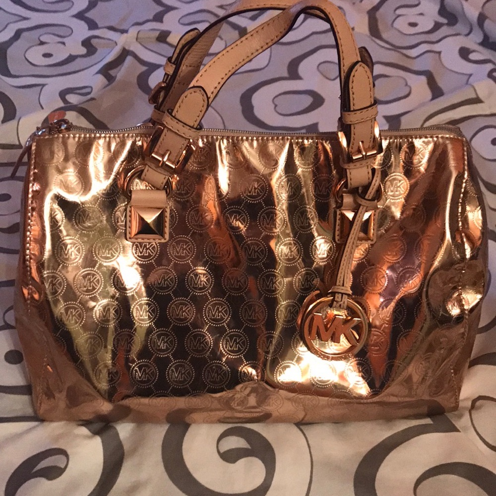 Michael Kors metallic handbag